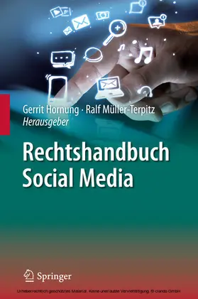 Hornung / Müller-Terpitz |  Rechtshandbuch Social Media | eBook | Sack Fachmedien