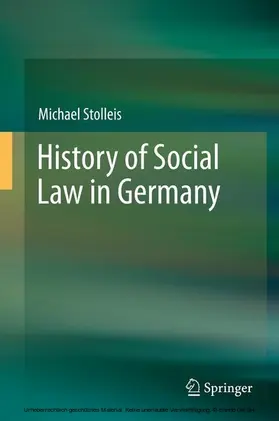 Stolleis |  History of Social Law in Germany | eBook | Sack Fachmedien