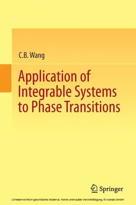 Wang | Application of Integrable Systems to Phase Transitions | E-Book | www2.sack.de