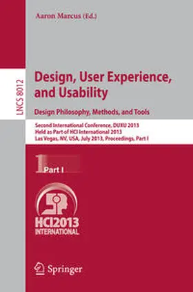 Marcus | Design, User Experience, and Usability: Design Philosophy, Methods, and Tools | E-Book | sack.de