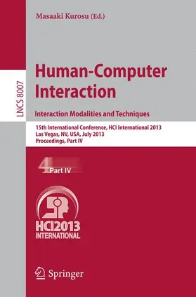 Kurosu |  Human-Computer Interaction: Interaction Modalities and Techniques | Buch |  Sack Fachmedien