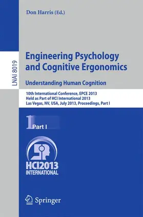 Harris |  Engineering Psychology and Cognitive Ergonomics. Understanding Human Cognition | Buch |  Sack Fachmedien