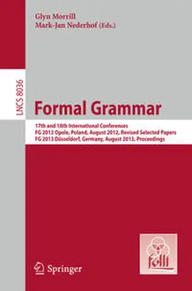 Morrill / Nederhof |  Formal Grammar | eBook | Sack Fachmedien
