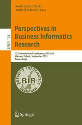 Kobylinski / Sobczak | Perspectives in Business Informatics Research | E-Book | sack.de