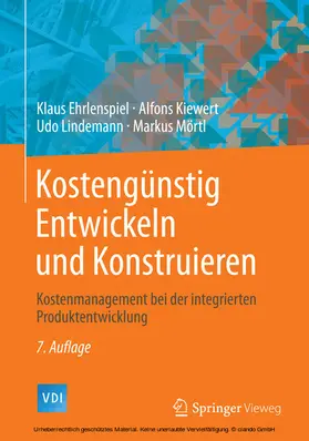 Ehrlenspiel / Kiewert / Lindemann |  Kostengünstig Entwickeln und Konstruieren | eBook | Sack Fachmedien