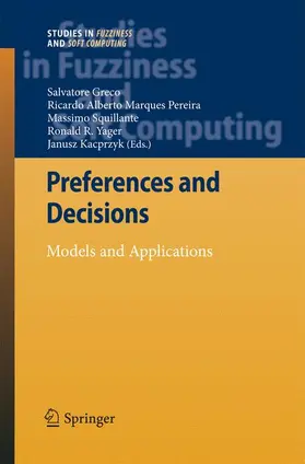 Greco / Yager / Marques Pereira |  Preferences and Decisions | Buch |  Sack Fachmedien