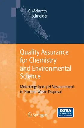 Schneider / Meinrath |  Quality Assurance for Chemistry and Environmental Science | Buch |  Sack Fachmedien