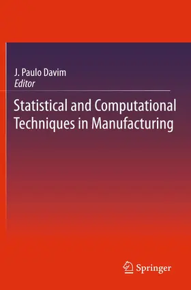 Davim |  Statistical and Computational Techniques in Manufacturing | Buch |  Sack Fachmedien