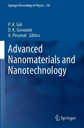 Giri / Perumal / Goswami |  Advanced Nanomaterials and Nanotechnology | Buch |  Sack Fachmedien