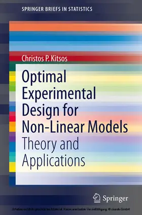 Kitsos |  Optimal Experimental Design for Non-Linear Models | eBook | Sack Fachmedien