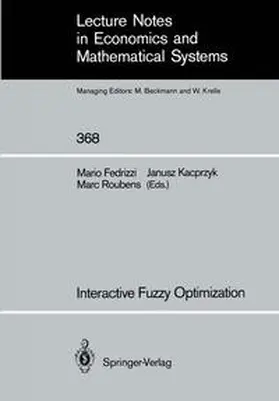 Fedrizzi / Roubens |  Interactive Fuzzy Optimization | eBook | Sack Fachmedien