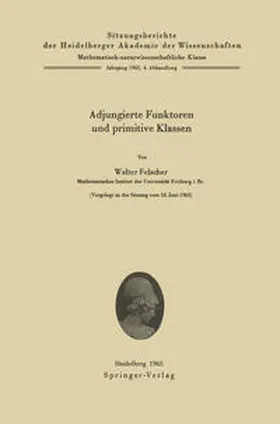 Felscher | Adjungierte Funktoren und primitive Klassen | E-Book | sack.de
