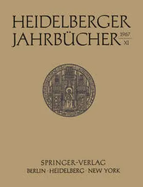  Heidelberger Jahrbücher | eBook | Sack Fachmedien
