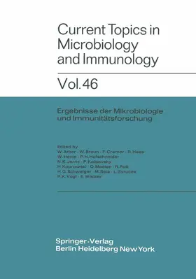 Arber / Maaløe / Braun |  Current Topics in Microbiology and Immunology / Ergebnisse der Mikrobiologie und Immunitätsforschung | Buch |  Sack Fachmedien