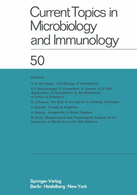 Arber / Maaløe / Braun |  Current Topics in Microbiology and Immunology | Buch |  Sack Fachmedien