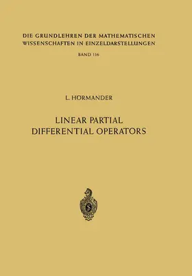 Hörmander |  Linear Partial Differential Operators | Buch |  Sack Fachmedien