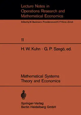 Kuhn / Szegö |  Mathematical Systems Theory and Economics I/II | eBook | Sack Fachmedien