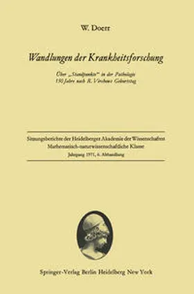 Doerr |  Wandlungen der Krankheitsforschung | eBook | Sack Fachmedien