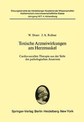 Doerr / Rossner |  Toxische Arzneiwirkungen am Herzmuskel | eBook | Sack Fachmedien