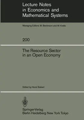 Siebert |  The Resource Sector in an Open Economy | eBook | Sack Fachmedien