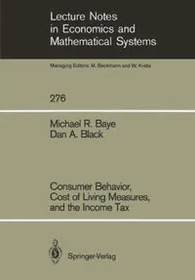 Baye / Black |  Consumer Behavior, Cost of Living Measures, and the Income Tax | eBook | Sack Fachmedien