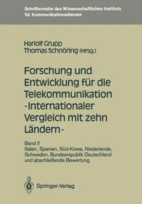 Grupp / Schnöring |  Forschung und Entwicklung für die Telekommunikation - Internationaler Vergleich mit zehn Ländern - | eBook | Sack Fachmedien