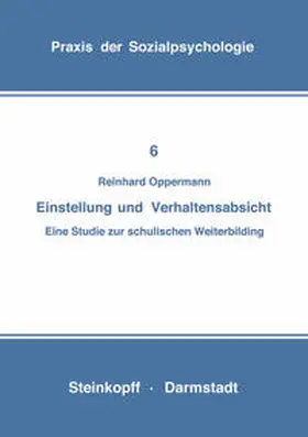 Opper |  Einstellung und Verhaltensabsicht | eBook | Sack Fachmedien