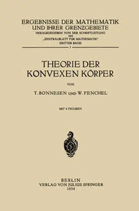 Bonnesen / Fenchel | Theorie der Konvexen Körper | E-Book | sack.de