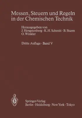 Hengstenberg / Winkler / Schmitt |  Messen, Steuern und Regeln in der Chemischen Technik | Buch |  Sack Fachmedien