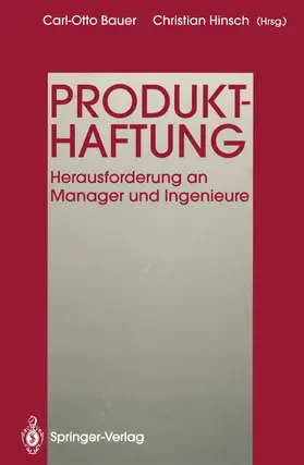 Bauer / Hinsch / Eidam |  Produkthaftung | Buch |  Sack Fachmedien