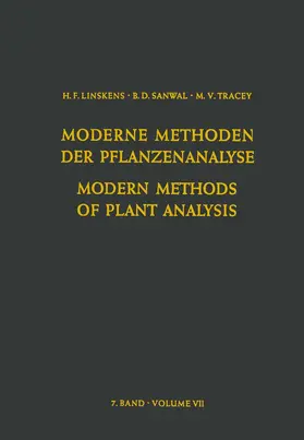Arnon | Modern Methods of Plant Analysis / Moderne Methoden der Pflanzenanalyse | Buch | 978-3-642-48143-7 | sack.de