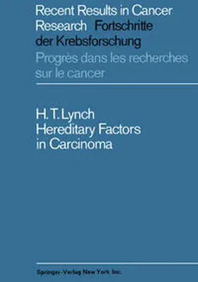 Lynch |  Hereditary Factors in Carcinoma | eBook | Sack Fachmedien