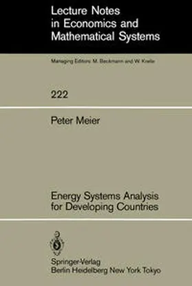 Meier |  Energy Systems Analysis for Developing Countries | eBook | Sack Fachmedien