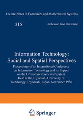 Orishimo / Hewings / Nijkamp |  Information Technology: Social and Spatial Perspectives | eBook | Sack Fachmedien