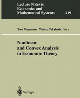 Maruyama / Takahashi | Nonlinear and Convex Analysis in Economic Theory | E-Book | sack.de