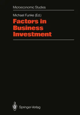 Funke |  Factors in Business Investment | Buch |  Sack Fachmedien