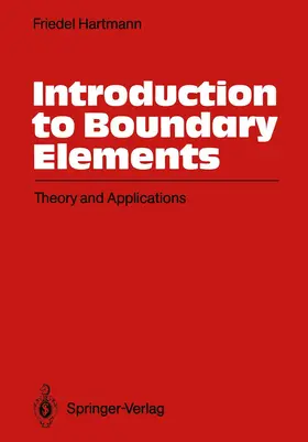 Hartmann |  Introduction to Boundary Elements | Buch |  Sack Fachmedien