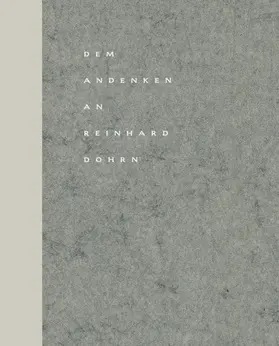 Götze |  Dem Andenken an Reinhard Dohrn | Buch |  Sack Fachmedien