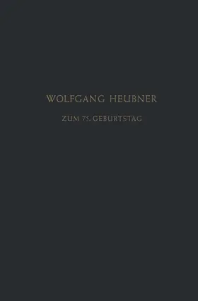 Heubner / Heilmeyer / Herken |  Festschrift zum 75. Geburtstag | Buch |  Sack Fachmedien