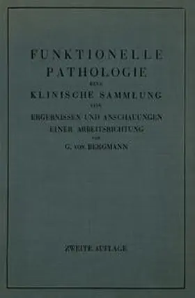 Bergmann |  Funktionelle Pathologie | Buch |  Sack Fachmedien