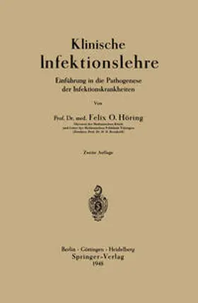 Höring |  Klinische Infektionslehre | Buch |  Sack Fachmedien