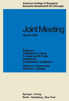 Bürkle de la Camp / Linder / Trede |  Joint Meeting Munich 1968 | Buch |  Sack Fachmedien