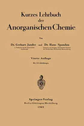Jander / Spandau | Kurzes Lehrbuch der Anorganischen Chemie | E-Book | sack.de