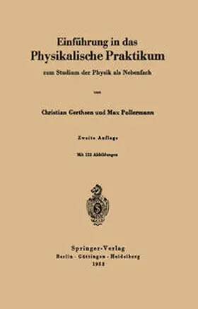Gerthsen / Pollermann |  Einführung in das physikalische Praktikum zum Studium der Physik als Nebenfach | eBook | Sack Fachmedien