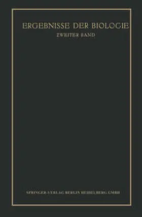 Frisch / Goldschmidt / Ruhland |  Ergebnisse der Biologie | eBook | Sack Fachmedien