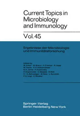 Arber / Braun / Maaløe |  Current Topics in Microbiology and Immunology | eBook | Sack Fachmedien
