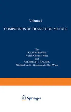 Bauer / Dub / Haller | Compounds of Transition Metals | E-Book | sack.de