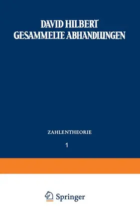 Hilbert |  Gesammelte Abhandlungen | Buch |  Sack Fachmedien