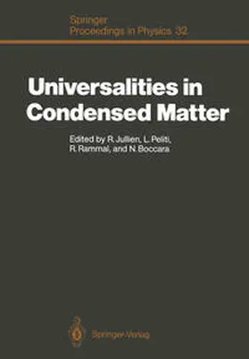 Jullien / Peliti / Rammal |  Universalities in Condensed Matter | eBook | Sack Fachmedien