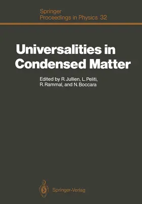Jullien / Peliti / Rammal |  Universalities in Condensed Matter | Buch |  Sack Fachmedien